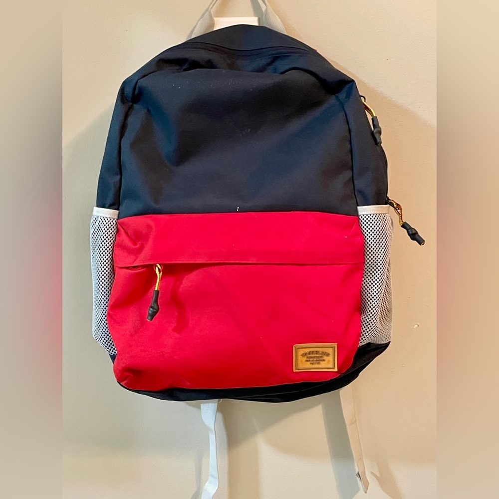 TIMBERLAND Backpack Unisex Laptop Bag School Gym Kids - Red and Blue
